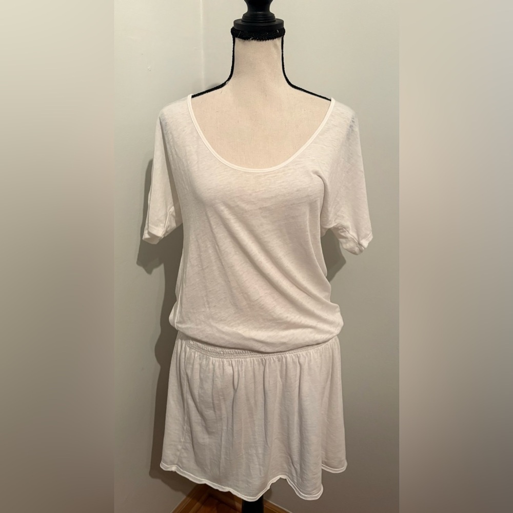 Athleta Captivate Dress White Elastic Waistband Women’s Size Small - Picture 3 of 7